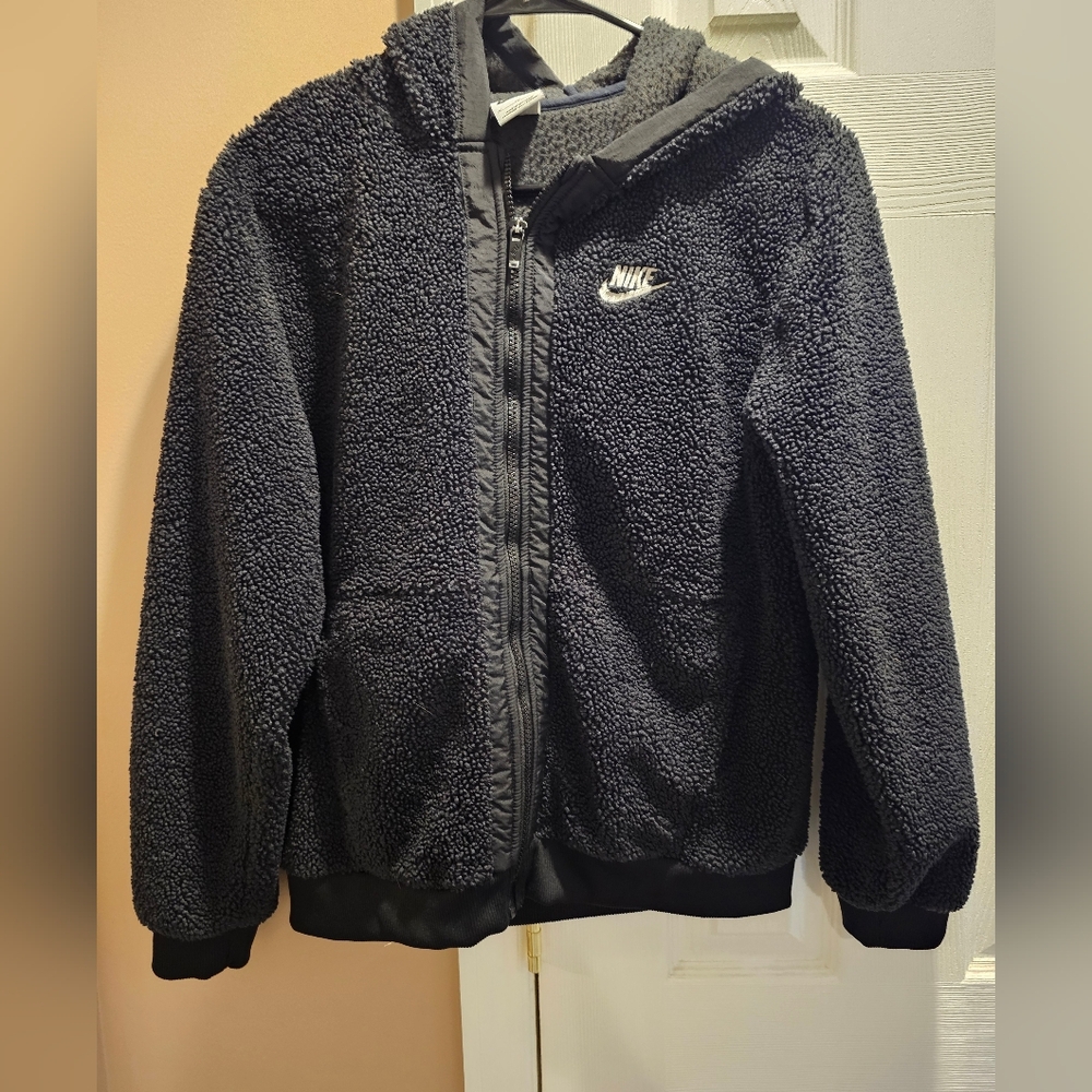 Nike Boys' Sportswear Club Texured Fleece Zip-Up Hoodie